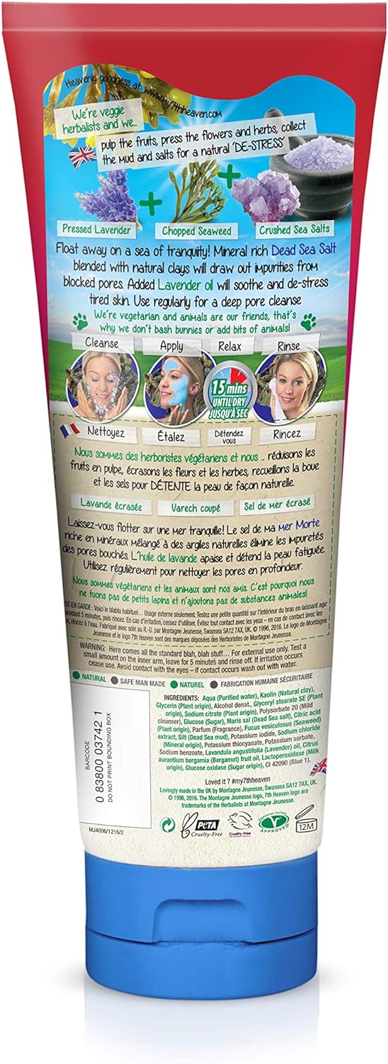 7th Heaven Dead Sea Mud Pac 175g Tube - Image 2