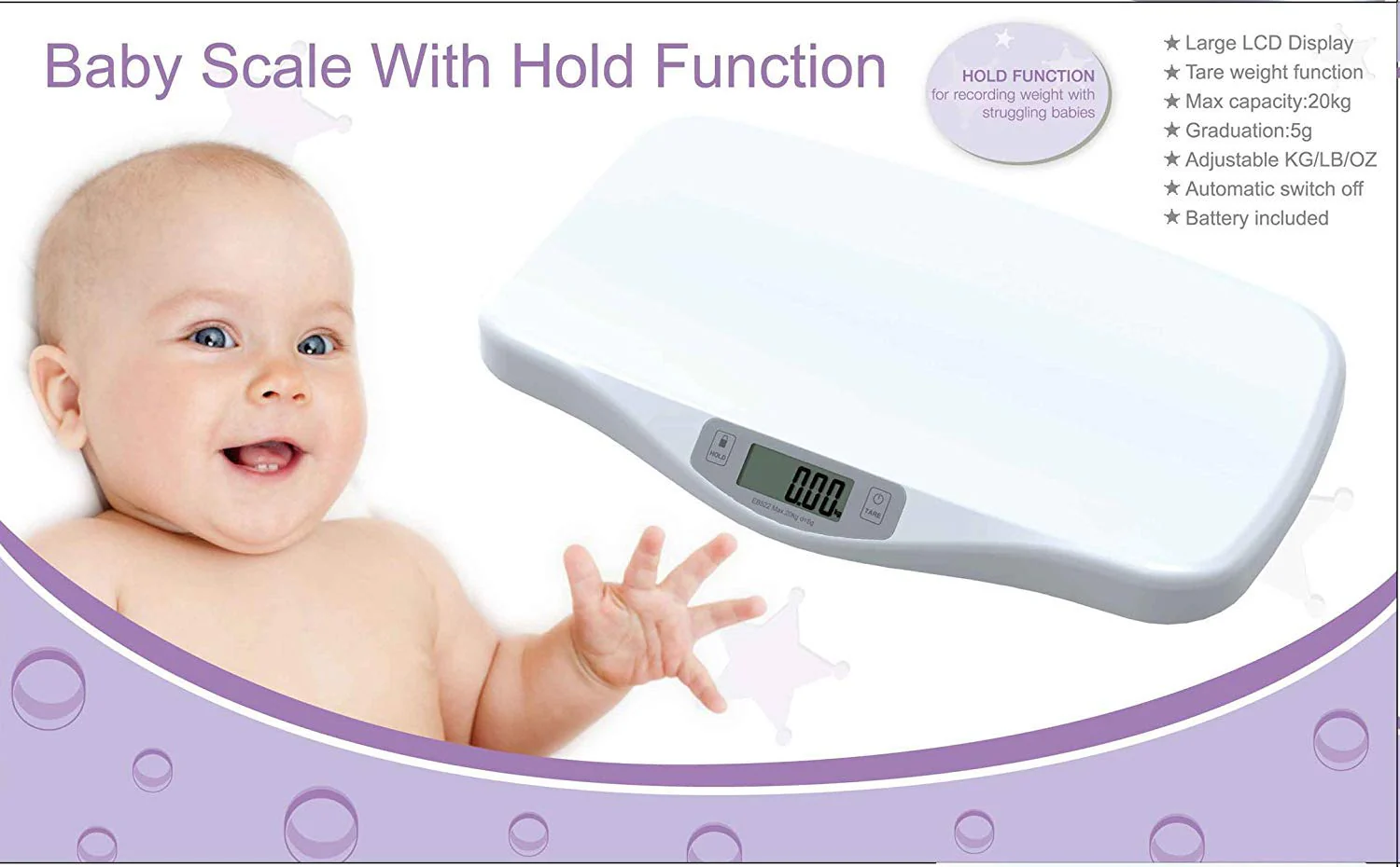 ipouch Digital Baby Pet Scale Battered Powered - up to 20kg - Image 2