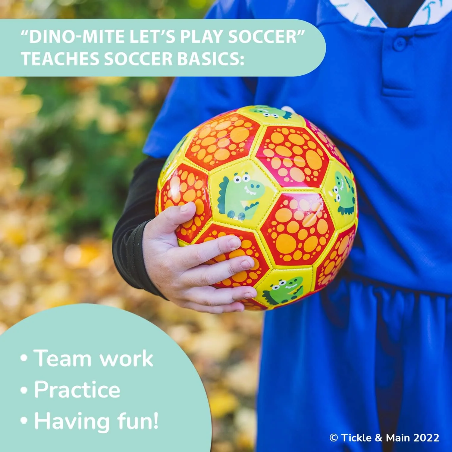 Dino-Mite - Let’s Play Soccer Gift Set - Book, Ball. Pump, Bag inc - Image 3