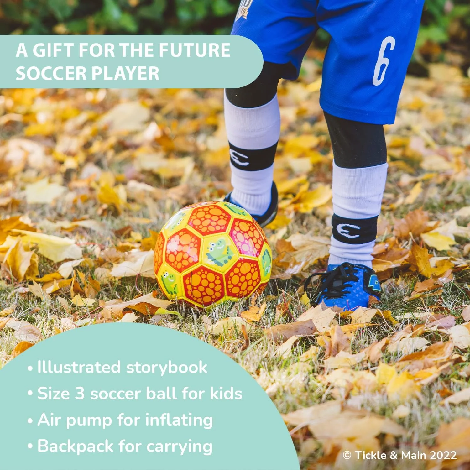 Dino-Mite - Let’s Play Soccer Gift Set - Book, Ball. Pump, Bag inc - Image 4