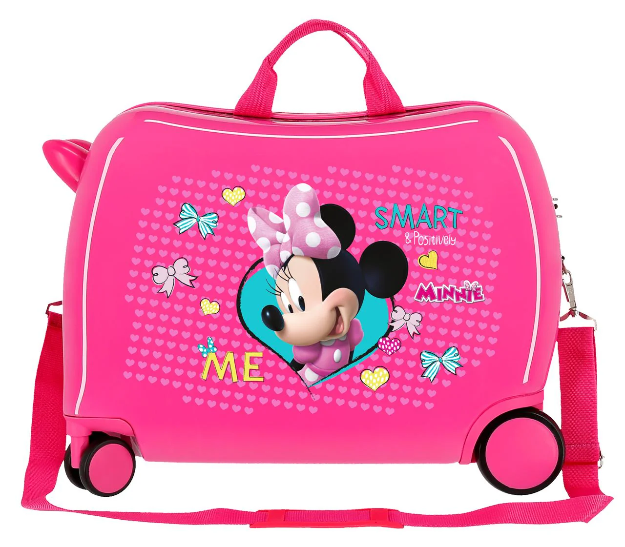 Disney Minnie Mouse Pink Ride on Kids Suitcase -  Minnie Smart - Image 3