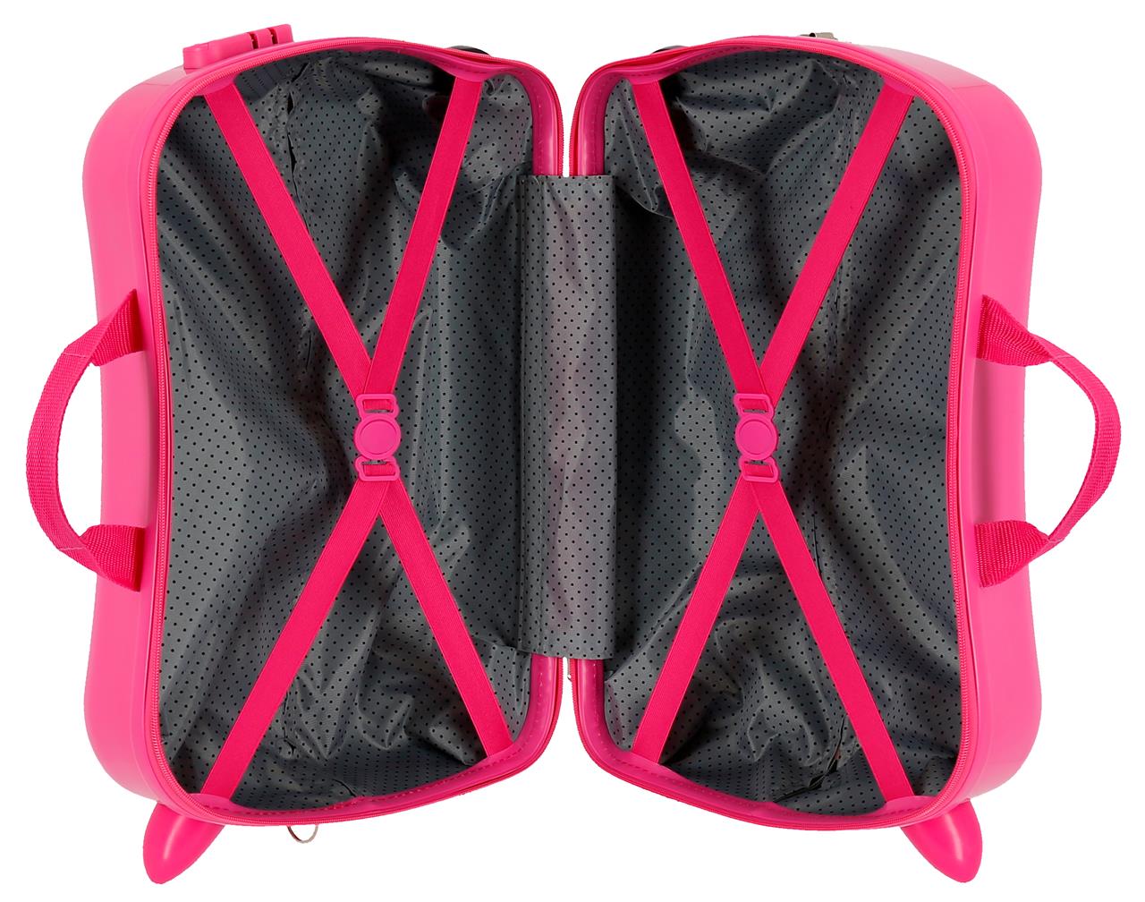 Disney Pink Ride on Kids Suitcase - Minnie Mouse Super Helper - Image 3