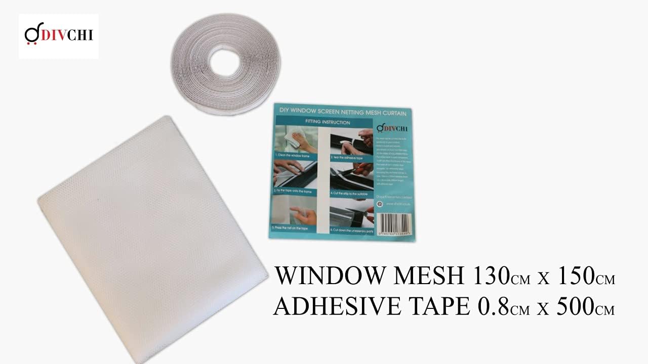 DIVCHI 2 Packs Window Insect Screen Net Mesh Kit - Image 5