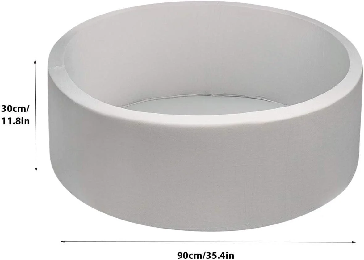 DIVCHI Kids Foam Ball Pit for Children/Toddlers - 90x30cm (Grey) - Image 3