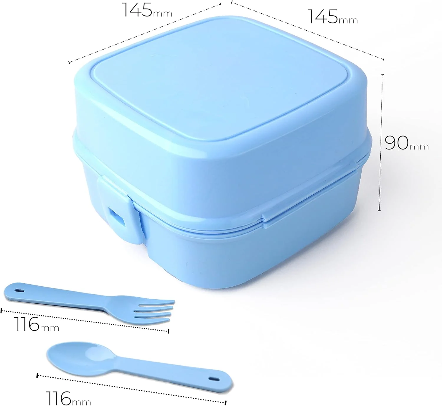 DIVCHI Portable Lunch Box for Kids & Adult (Blue) - Image 3