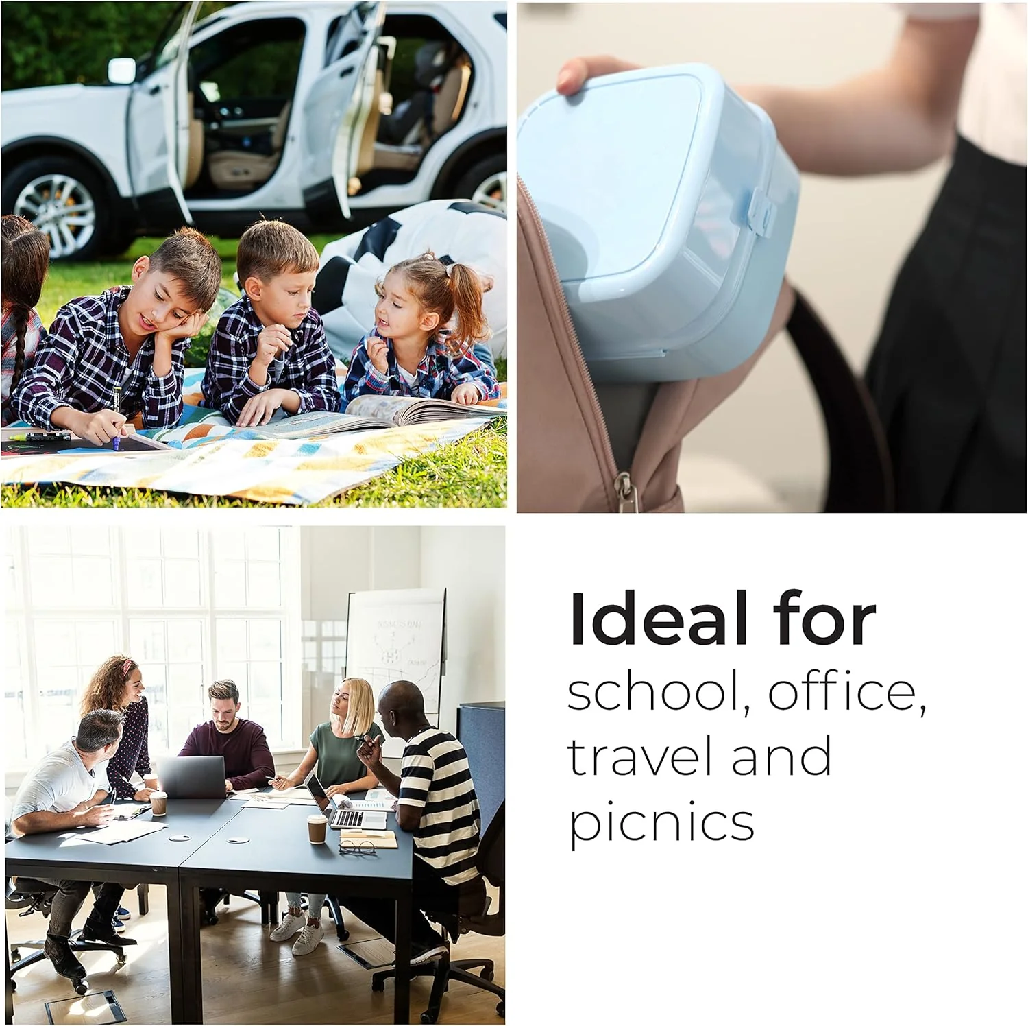 DIVCHI Portable Lunch Box for Kids & Adults (Trio Pack) - Image 5
