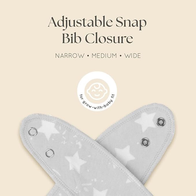 Dodo Babies Baby 4 Bibs Set with 2 Dummy Clips - 7 piece set - Image 4