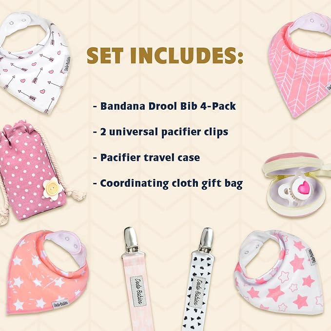 Dodo Babies Baby Bandana Drool Bibs For Girls - Image 3