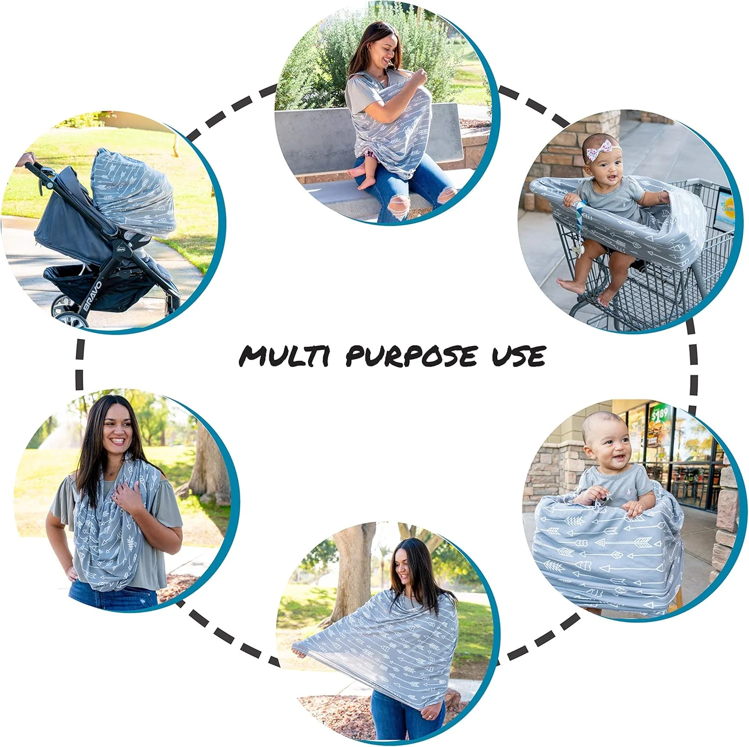 Dodo Babies Nursing Cover Set - 6 piece - Image 4