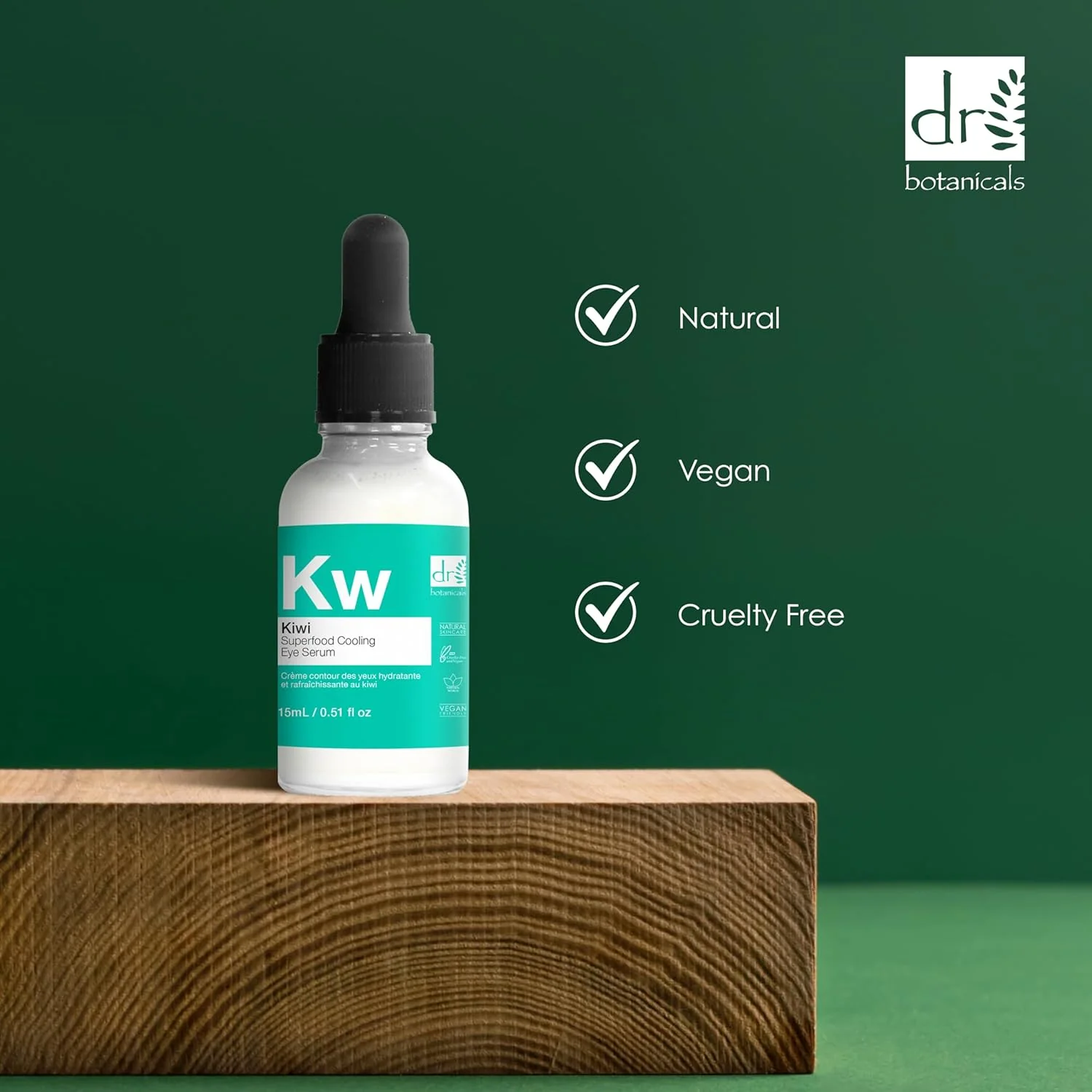 Dr Botanicals Kiwi Superfood Cooling Eye Serum (15ml) - Image 5