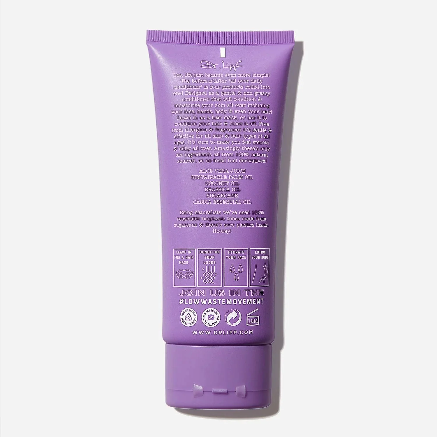 Dr. Lipp Before N' After 4-in-ONE Moisturising All Over Lotion - 100ml - Image 3
