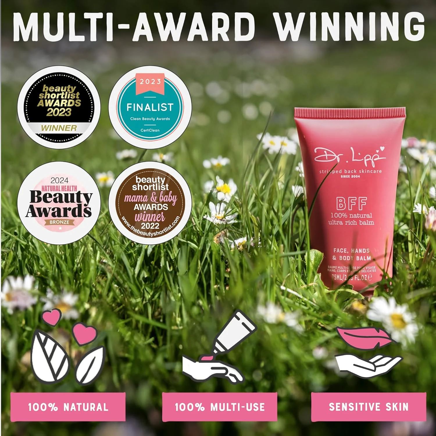 Dr.Lipp BFF Balm - Face, Hand, Foot & Body Butter - 100% Natural - Image 2