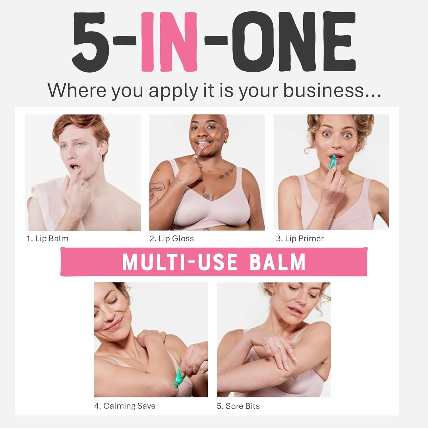 Dr. Lipp CBD Calm Lip Balm 5-in-ONE Multi-Use Ultra Moisturising - 8ml - Image 5