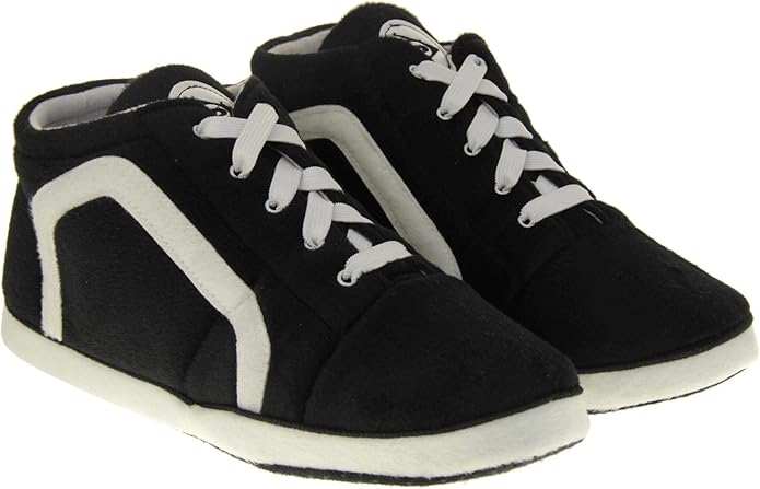 Dunlop Mens High Top Sneaker Black Slippers - XL (UK 11-12) - Image 3