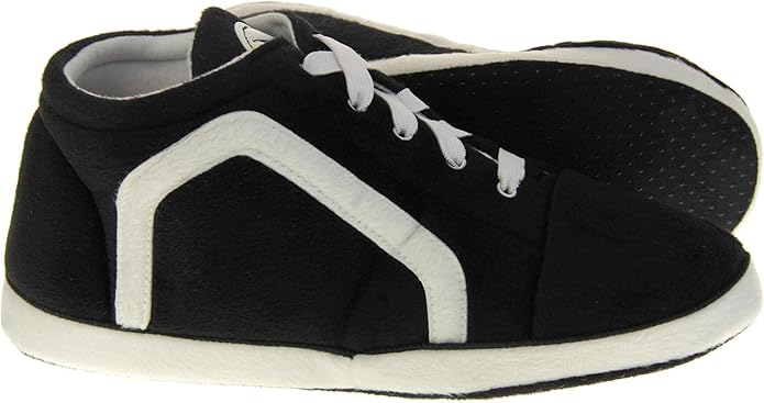 Dunlop Mens High Top Sneaker Black Slippers - XL (UK 11-12) - Image 4