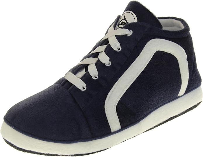 Dunlop Mens High Top Sneaker Navy Slippers - XL (UK 11-12) - Image 2