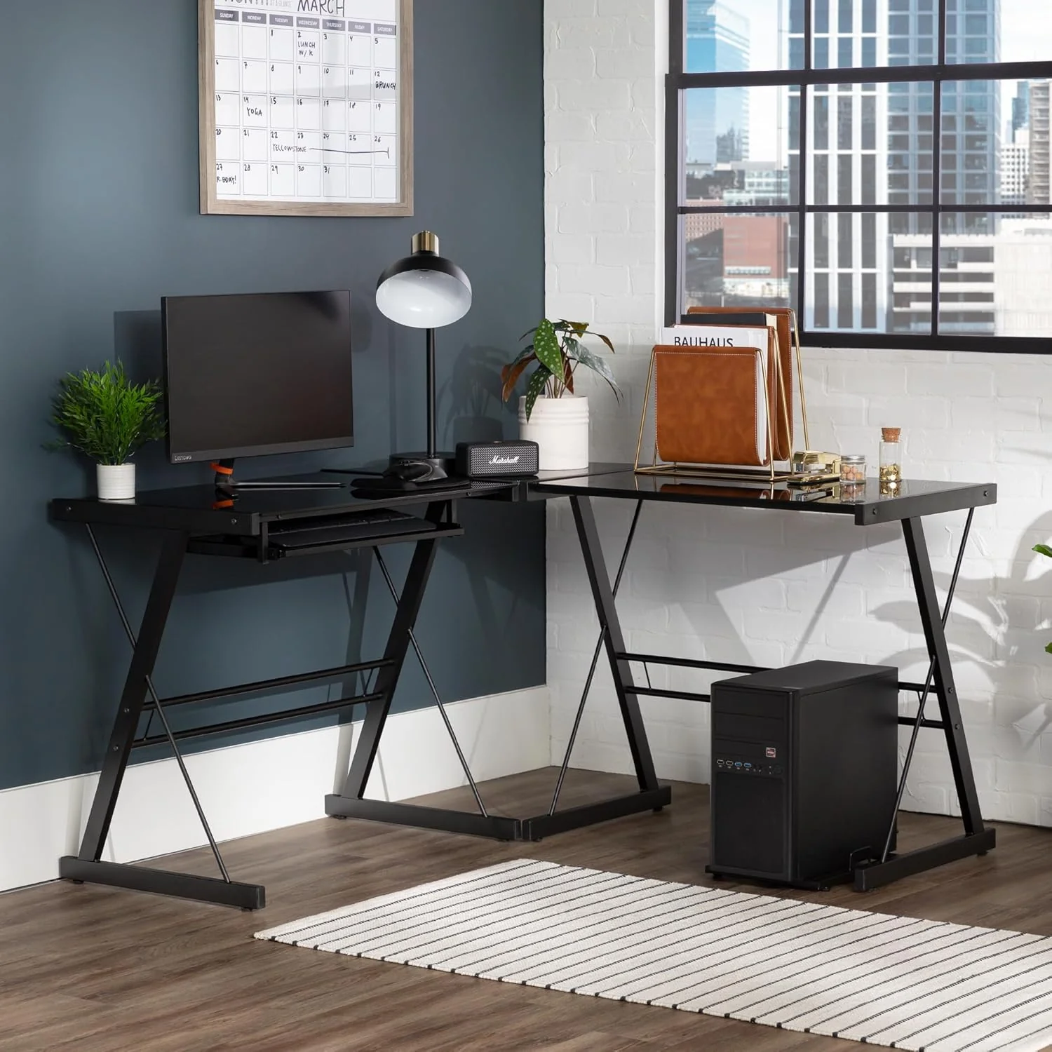 Eden Bridge Designs Metal Corner Desk - Image 3