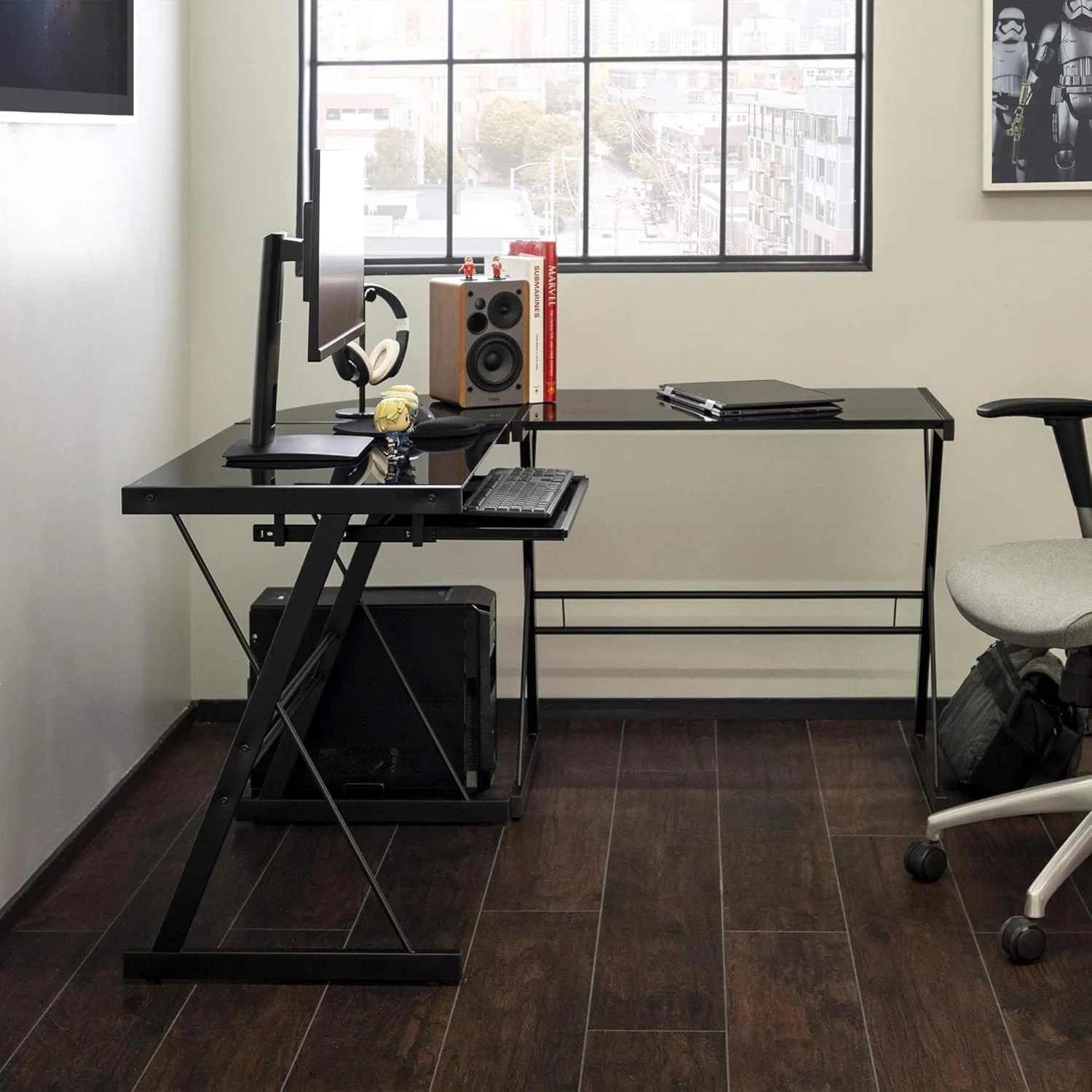 Eden Bridge Designs Metal Corner Desk - Image 6
