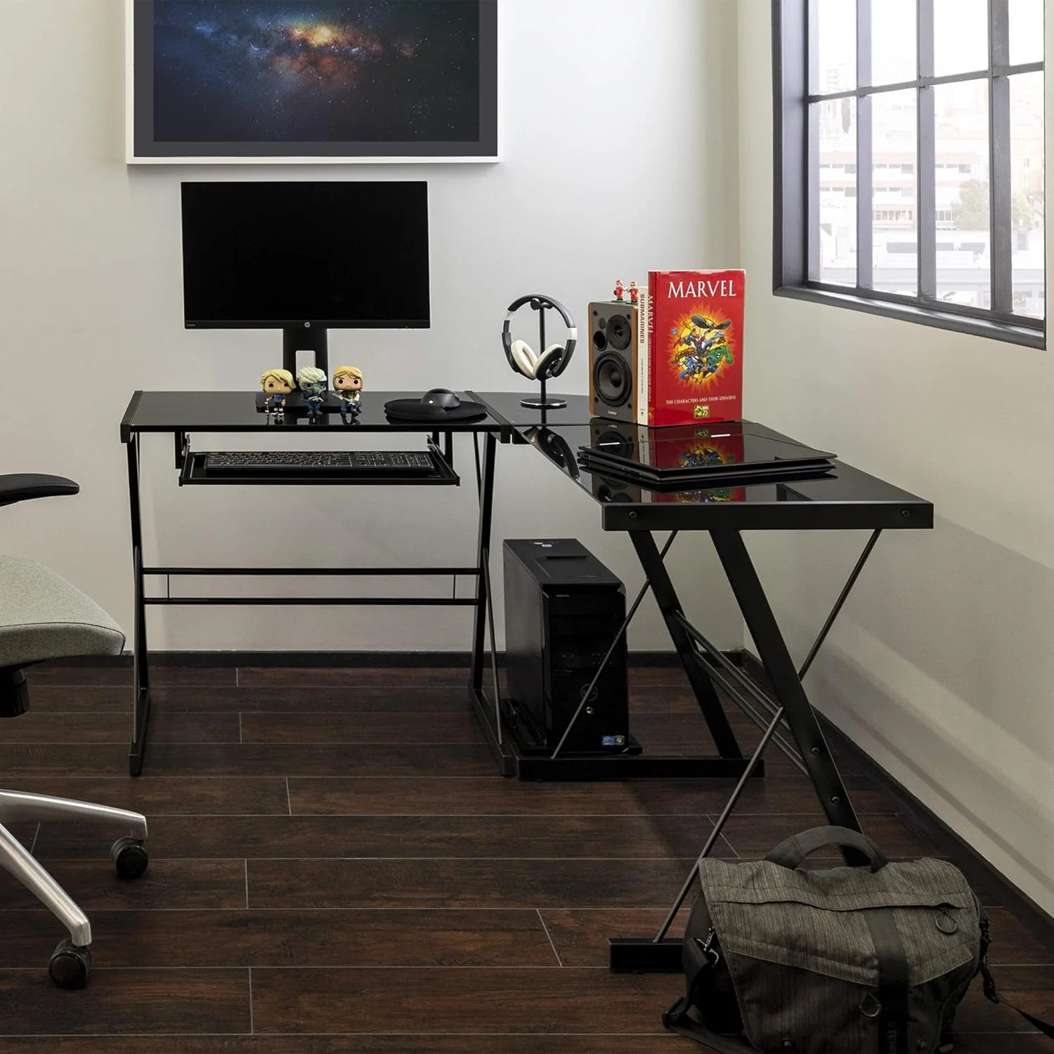 Eden Bridge Designs Metal Corner Desk - Image 8