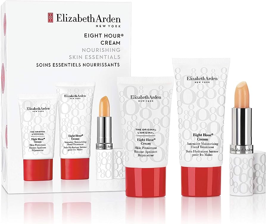Elizabeth Arden 8 Hour Skin Essentials Set 3pc (15ml Skin Protector, 15ml Hand Cream & Lip Balm)