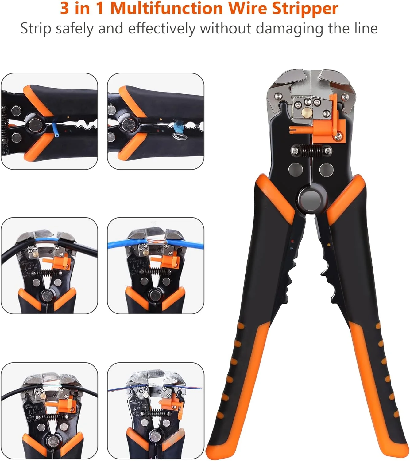 ENGiNDOT 3-in-1 Automatic Wire Stripper Plier Tool AWG10-24 - Image 2