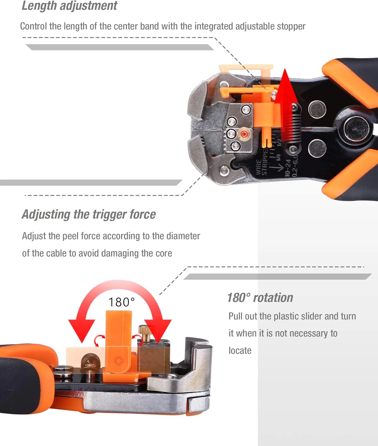 ENGiNDOT 3-in-1 Automatic Wire Stripper Plier Tool AWG10-24 - Image 5