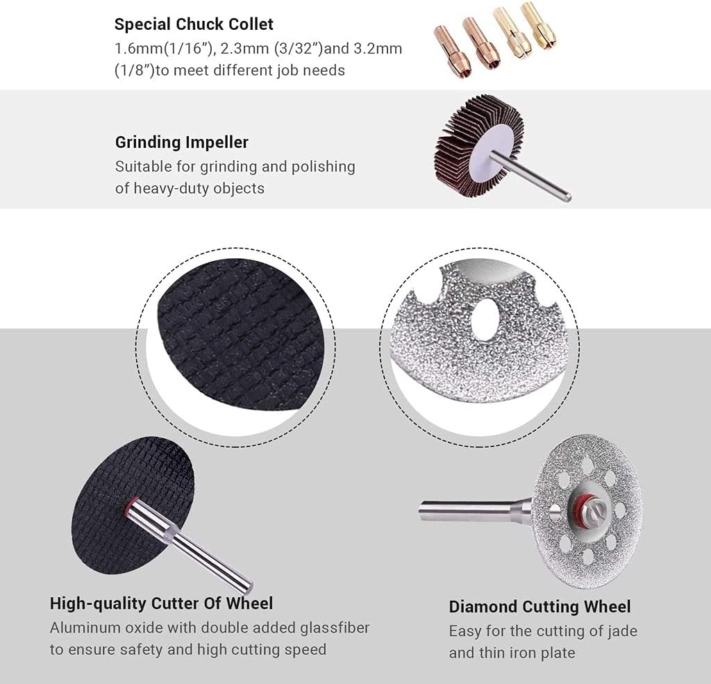 ENGiNDOT 361pcs Rotary Tool Accessories Kit - Image 4