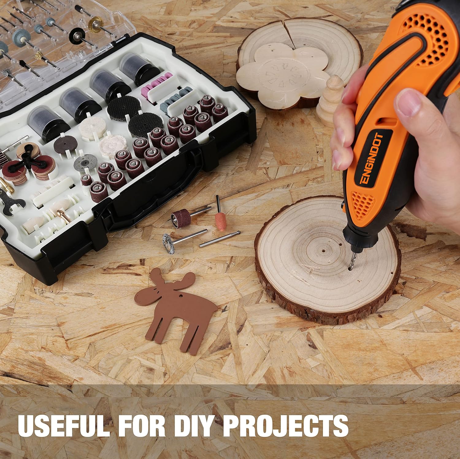 ENGiNDOT 361pcs Rotary Tool Accessories Kit - Image 8
