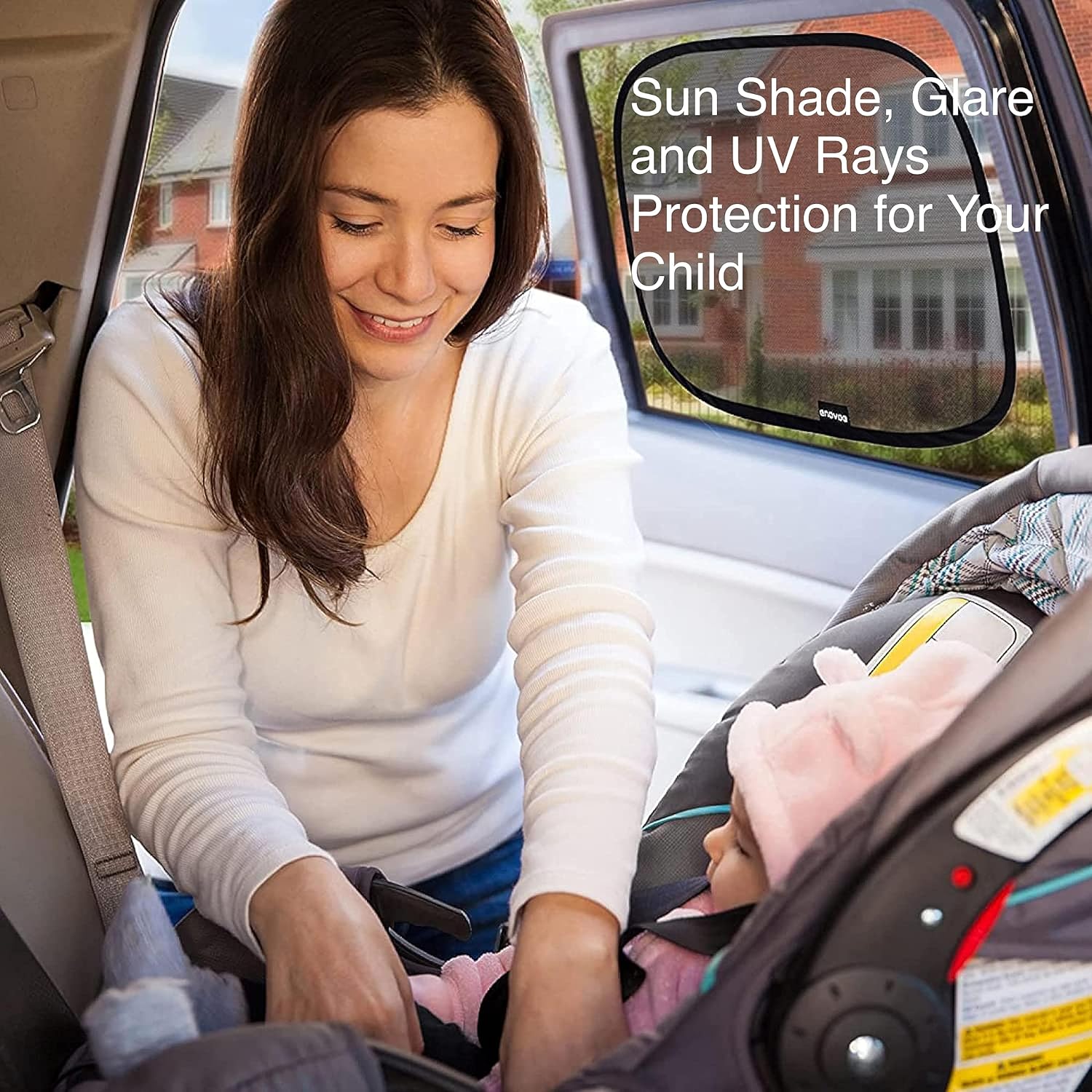 Enovoe Car Window Shade For Kids - 4-Pack - Image 3