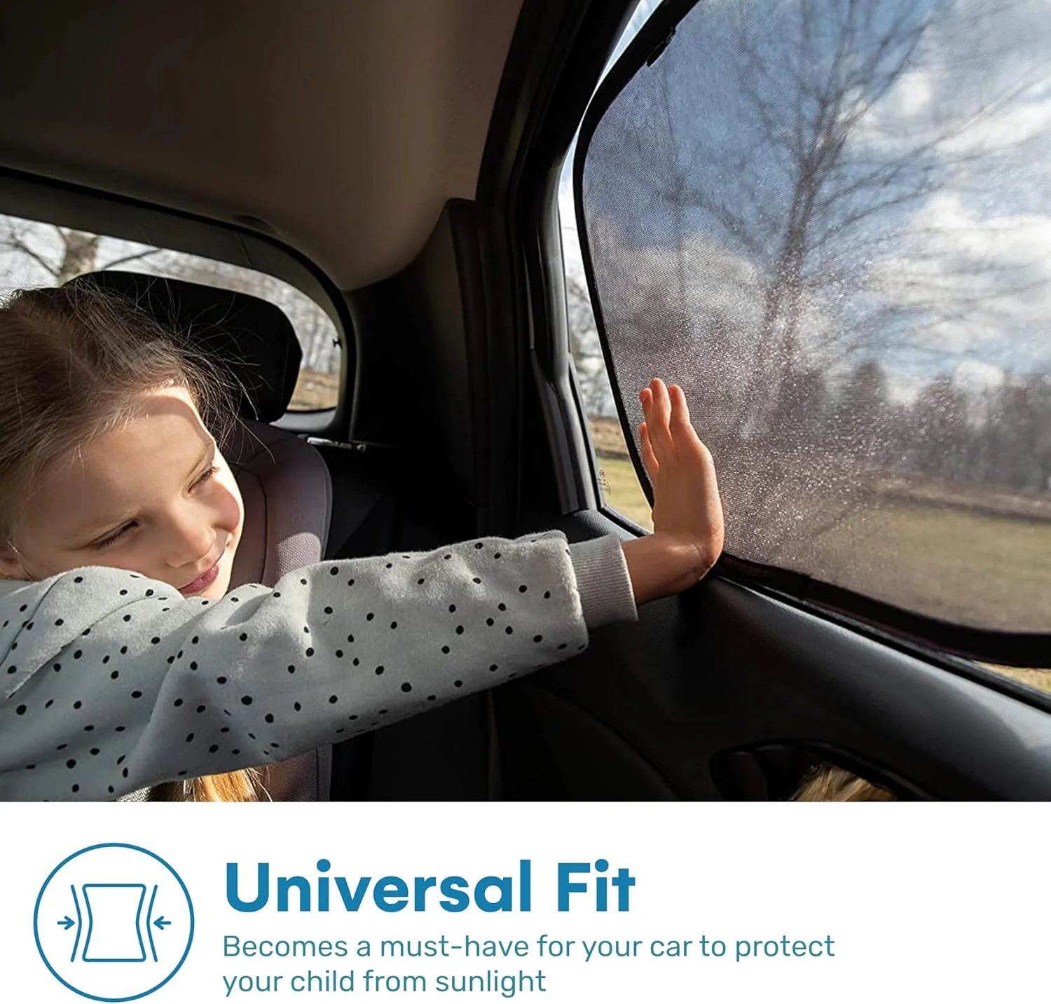 Enovoe Car Window Shade For Kids - 4-Pack - Image 7