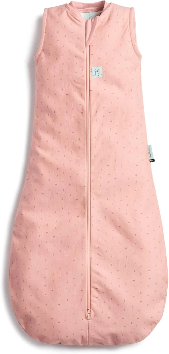 ergoPouch 1.0 Tog Jersey Sleeping Bag - Berries Pink (Various Sizes)