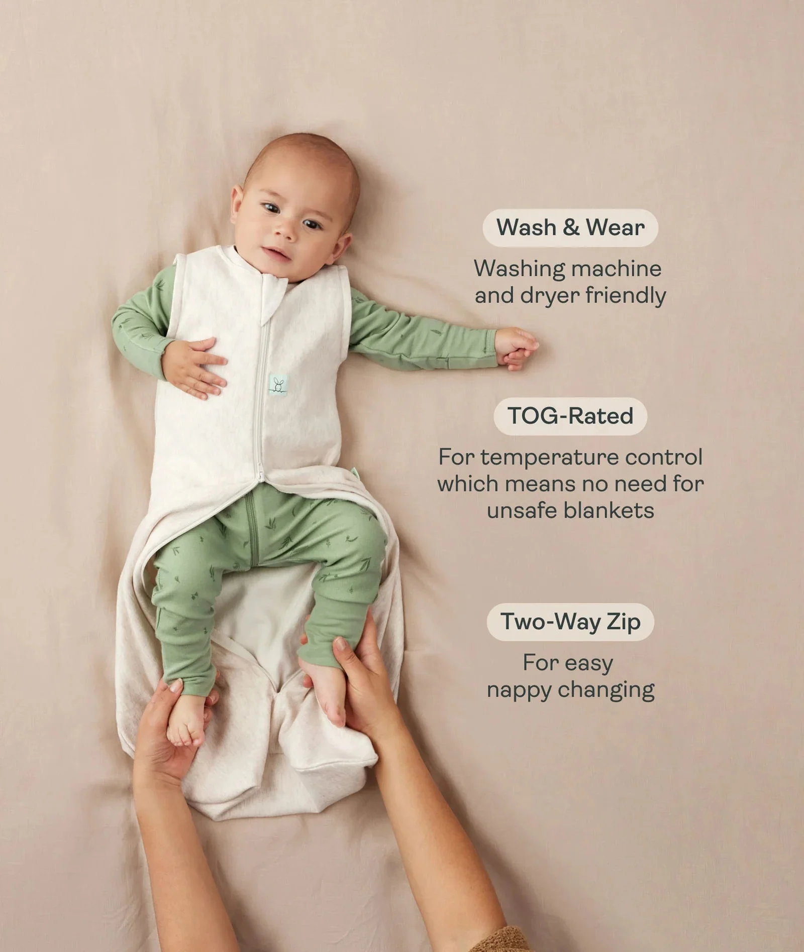 ergoPouch Jersey Sleeping Bag 0.2 Tog (Night Sky) - 8-24 Months - Image 3