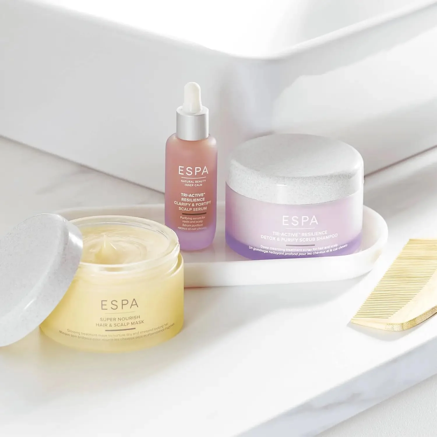 ESPA Tri-Active™ Resilience Detox and Purify Scrub Shampoo - 190ml - Image 4