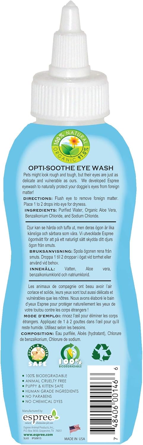 Espree Aloe Vera Opti-Soothe Eye Wash for Pets - Image 2