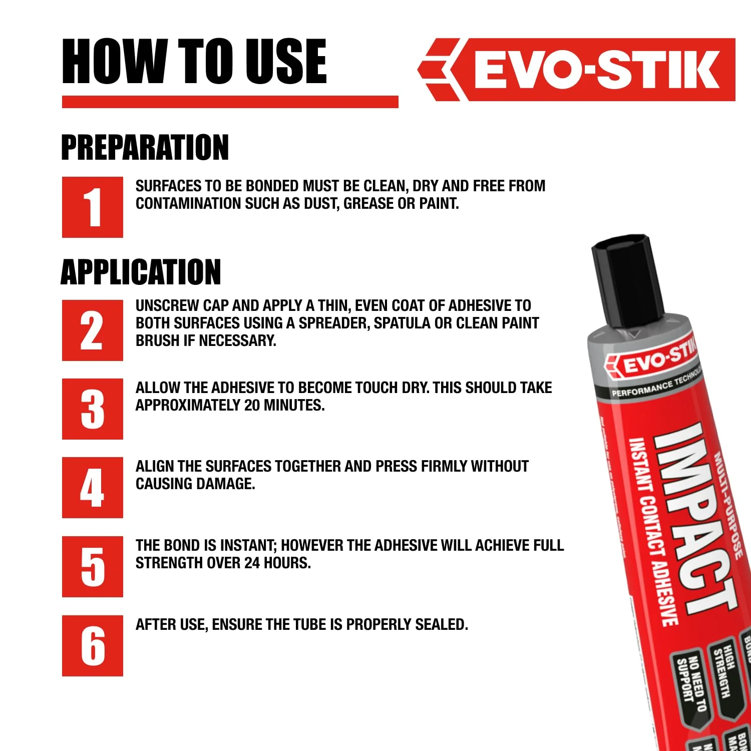 EVO-STIK High-Strength Impact Adhesive - 3 X 65g - Image 6