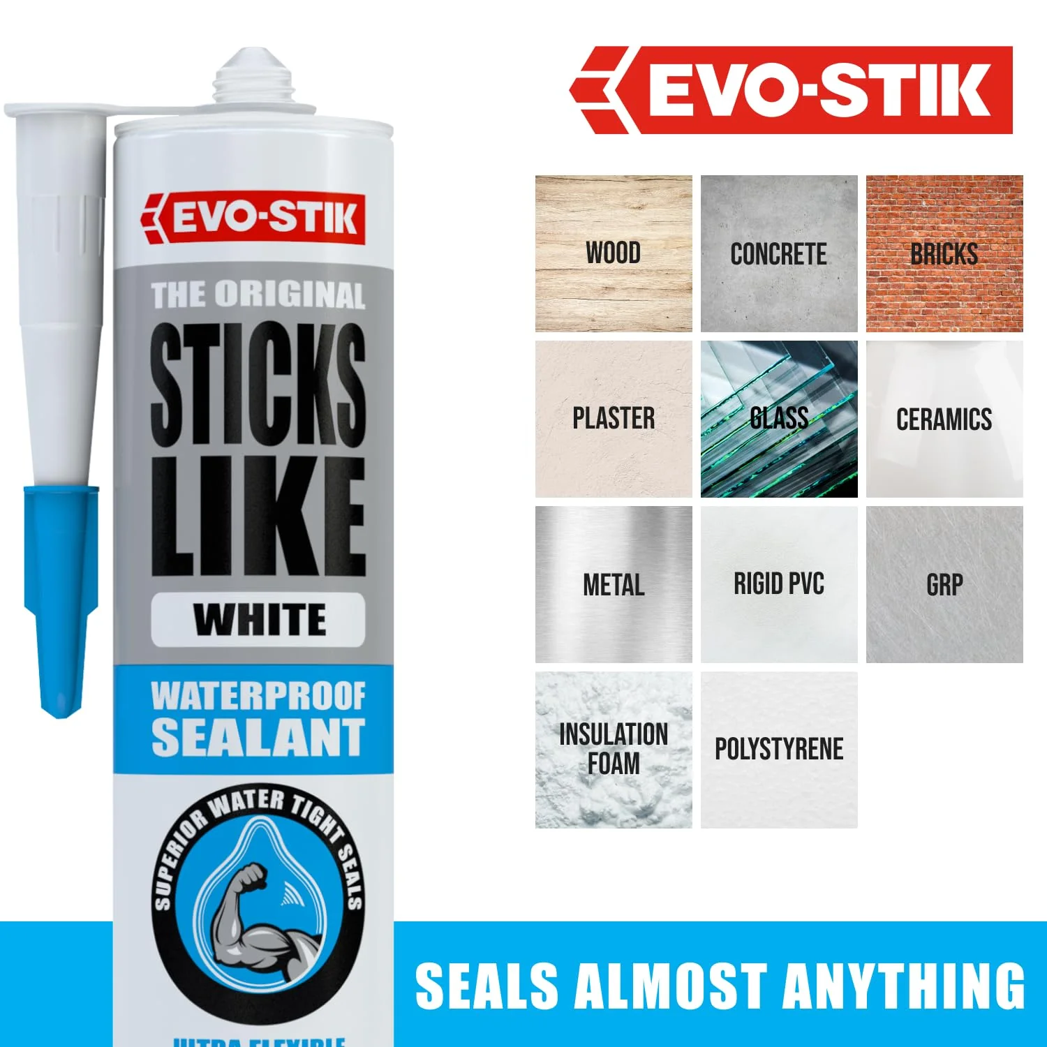 EVO-STIK Sticks Like Waterproof Sealant - (4 X 290ml) - Image 4