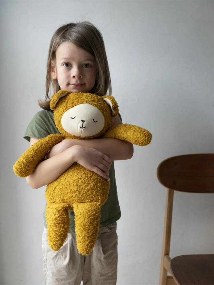 Fabelab - Big Buddy Bear - Extra Large Huggable Organic Ochre Bear 54cm - Image 2