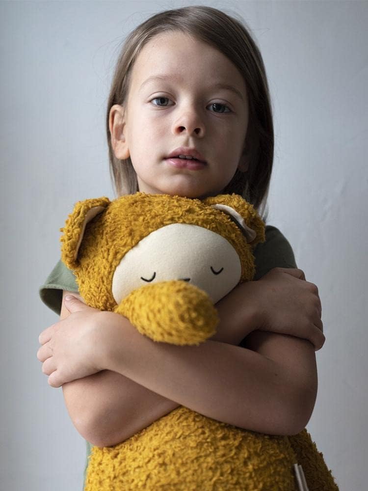 Fabelab - Big Buddy Bear - Extra Large Huggable Organic Ochre Bear 54cm - Image 3