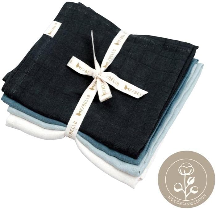 Fabelab - Organic Muslin Cloths - Moon Beam 4 Pack