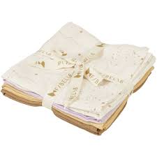 Fabelab Star Dust Organic Muslin Cloth Set - 4 pack