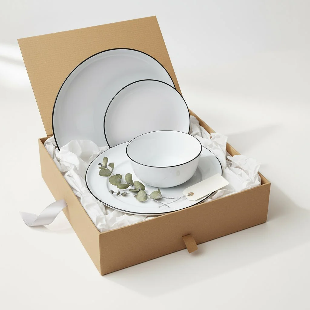 Fairmont & Main 18 Piece Dinner Set - Arctic Noir
