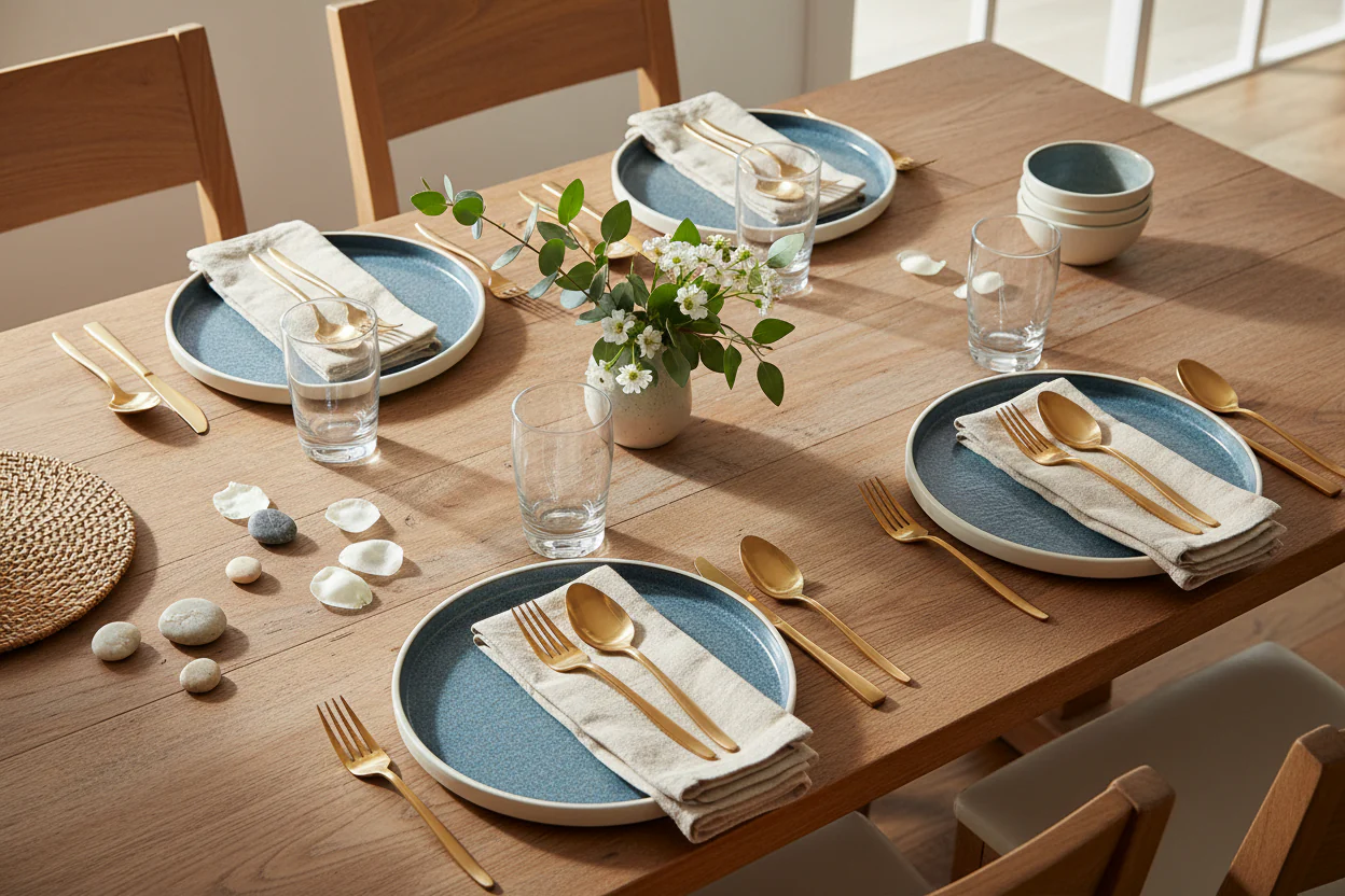 Fairmont & Main Deep Plate 26.2cm - Raw Ocean Blue (Set of 4) RWB02 - Image 2