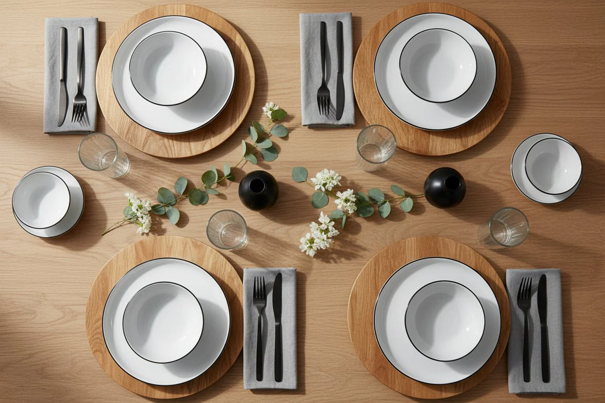 Fairmont & Main Dinner Plates 28cm - Arctic Noir (Set of 6) RTR01 - Image 2