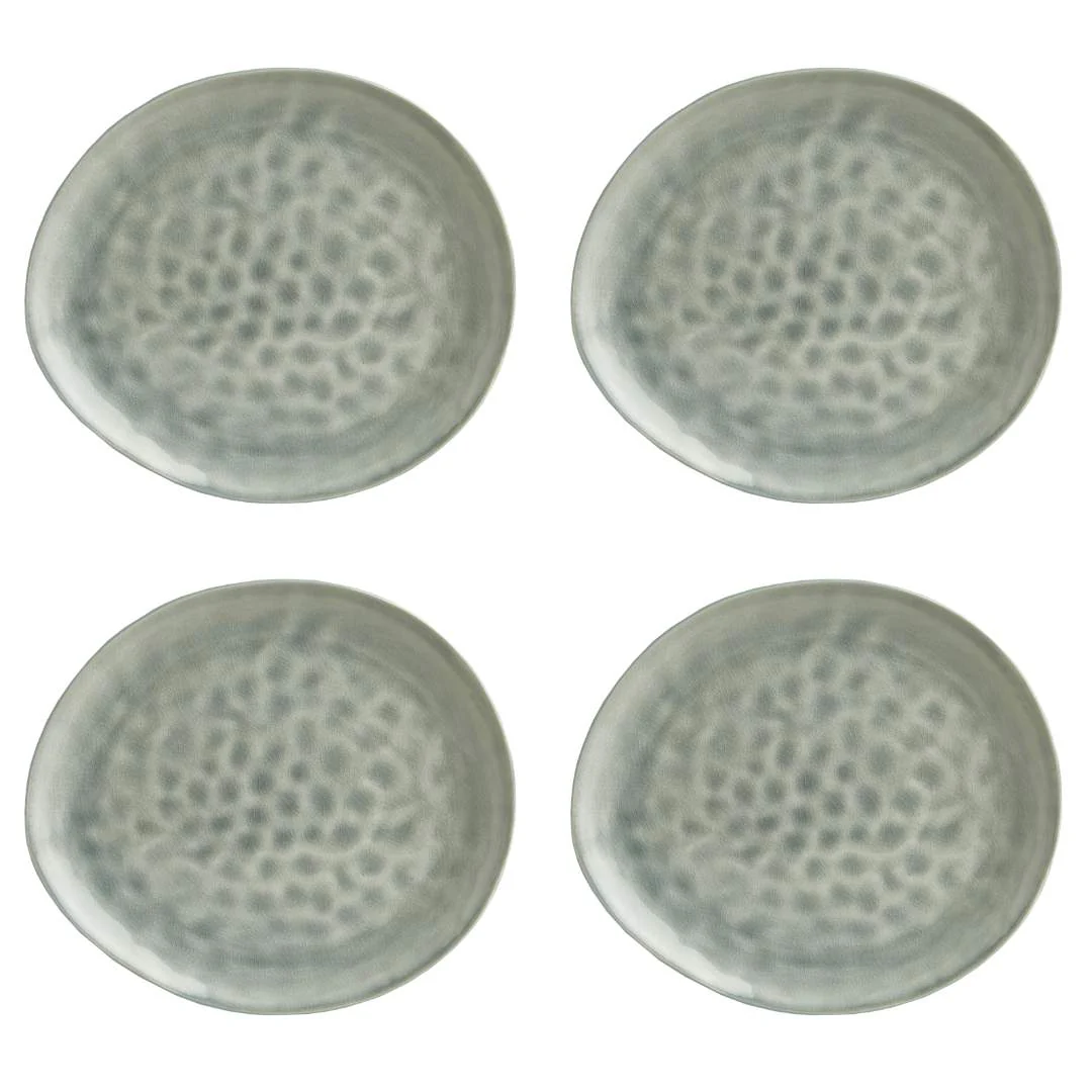 Fairmont & Main Large Plates - Vie Naturelle Soft Grey (Set of 4)