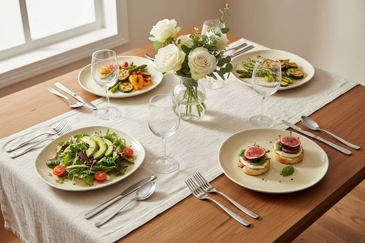 Fairmont & Main Medium Plates - Vie Naturelle Cream (Set of 4) - Image 3