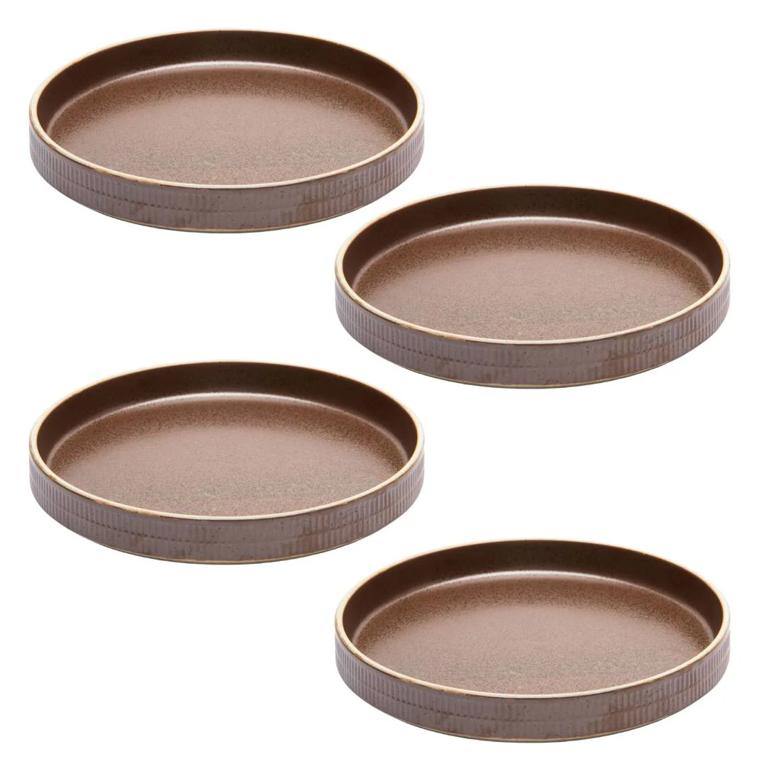 Fairmont & Main Raw Dishes 23cm Mocha (Set of 4) RWE64