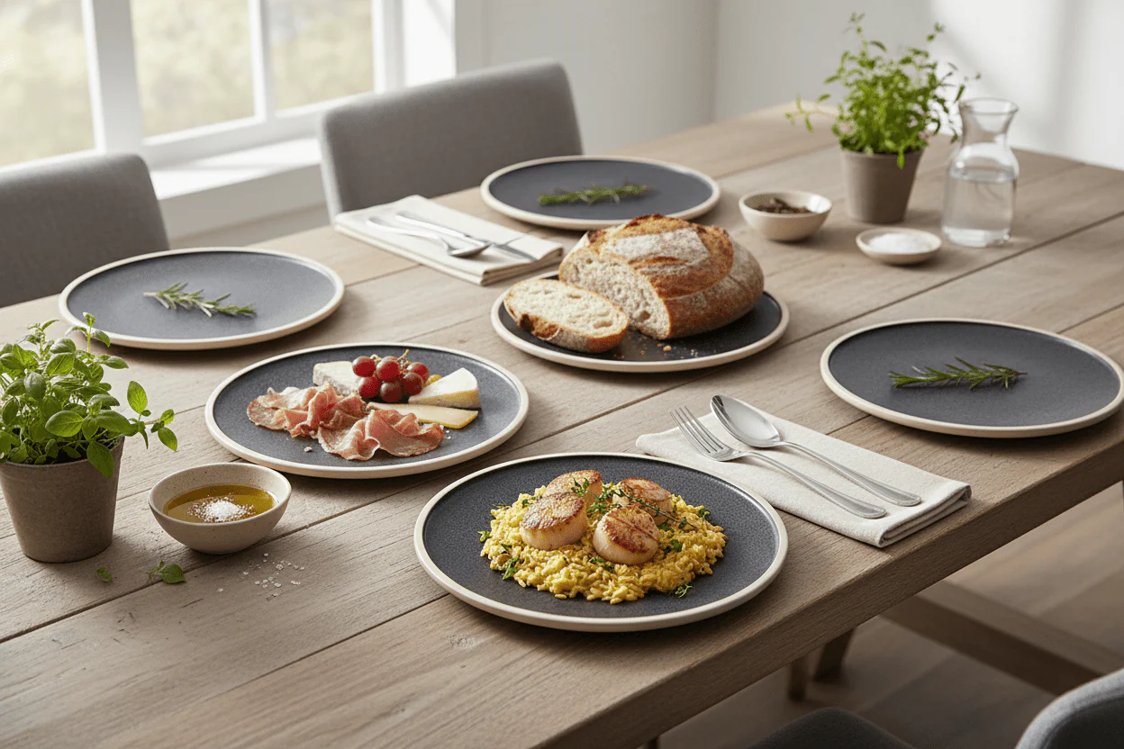 Fairmont & Main Raw Dinner Plate Slate - 28.5cm (Set of 4) - Image 3