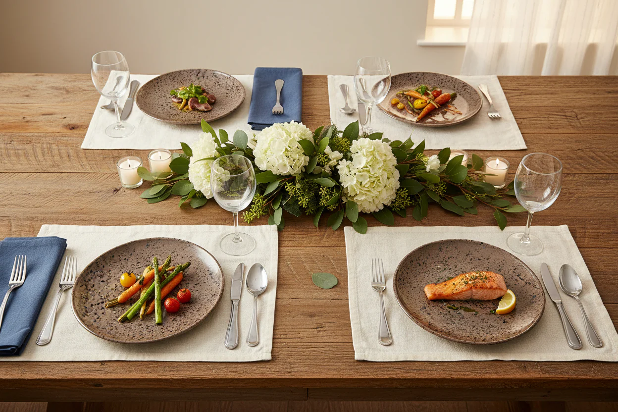 Fairmont & Main Raw Plates 21cm Granite (Set of 4) - Image 2