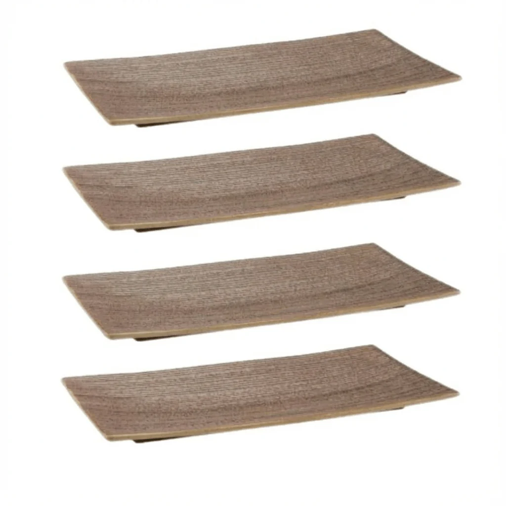 Fairmont & Main Raw Platters 23cm Mocha (Set of 4) RWE99S