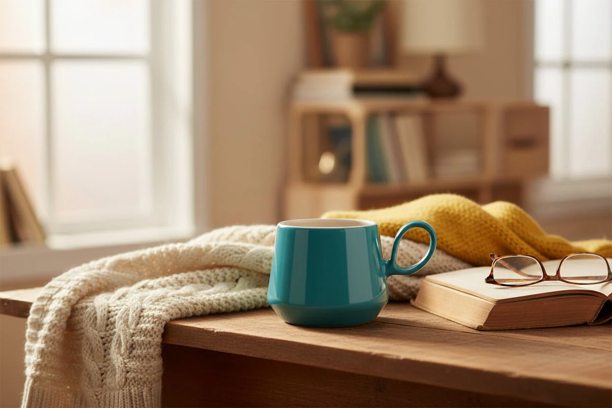 Fairmont & Main Sea Green Mugs - Retro Flared (Set of 4) RT38SG - Image 2